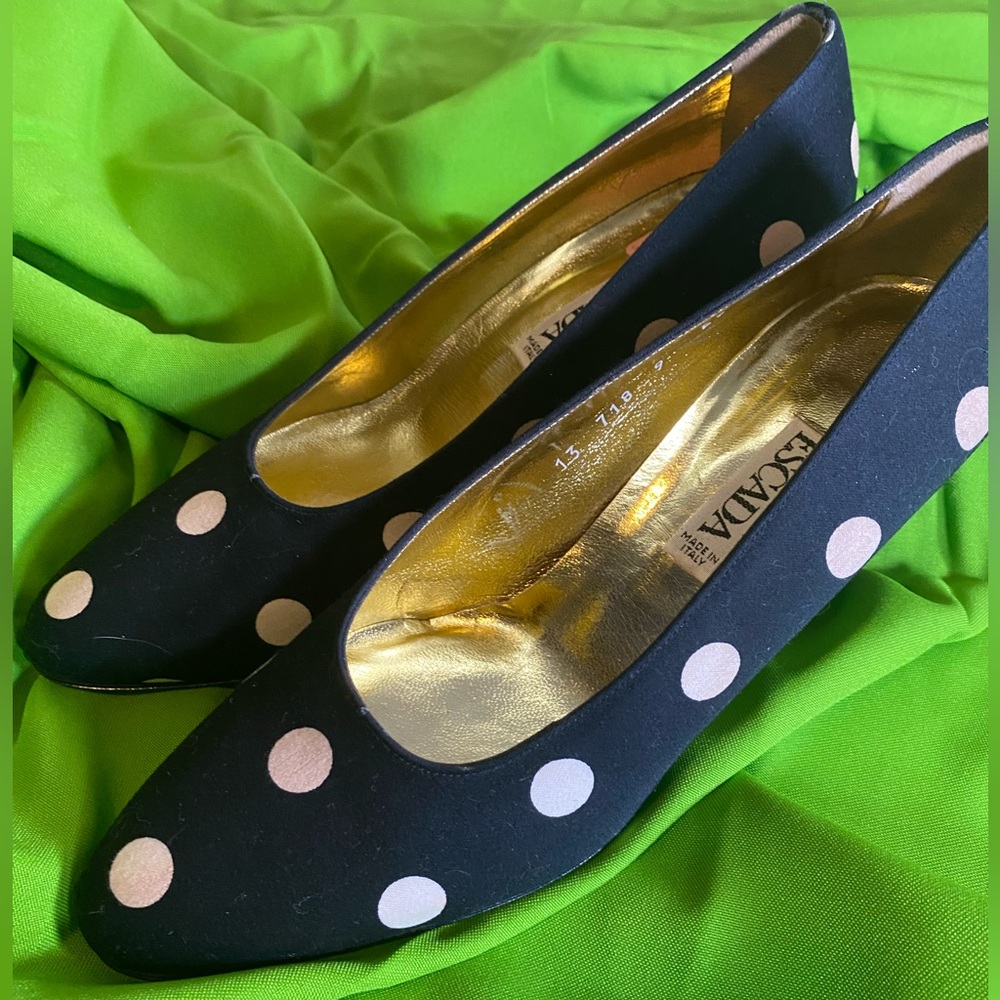 80s VTG Escada Heels DEADSTOCK NEW VINTAGE - Picture 8 of 15